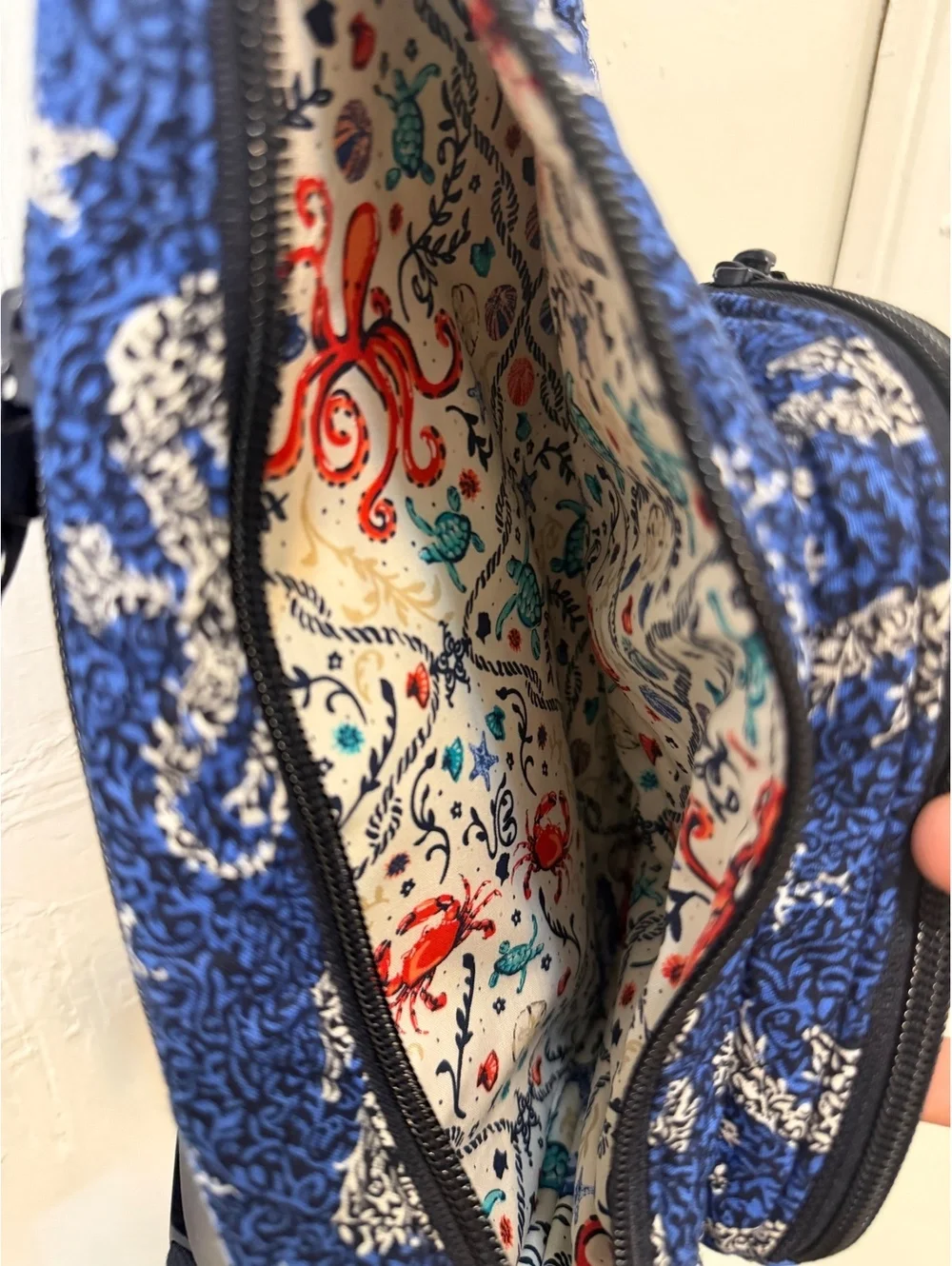 Vera Bradley Seahorse of Course Mini Sling Backpack, NWOT